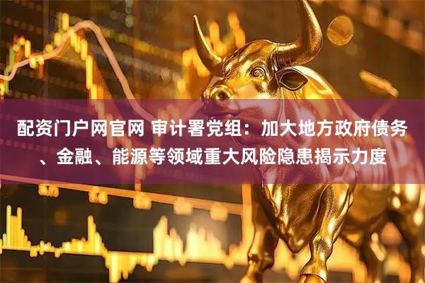 配资门户网官网 审计署党组：加大地方政府债务、金融、能源等领域重大风险隐患揭示力度